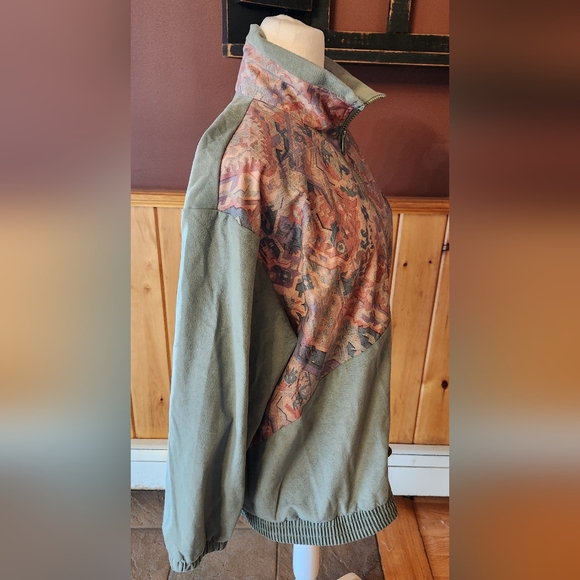 Vintage Remo of California Lightweight Retro Jacket Sage Green Size Medium - Picture 4 of 10